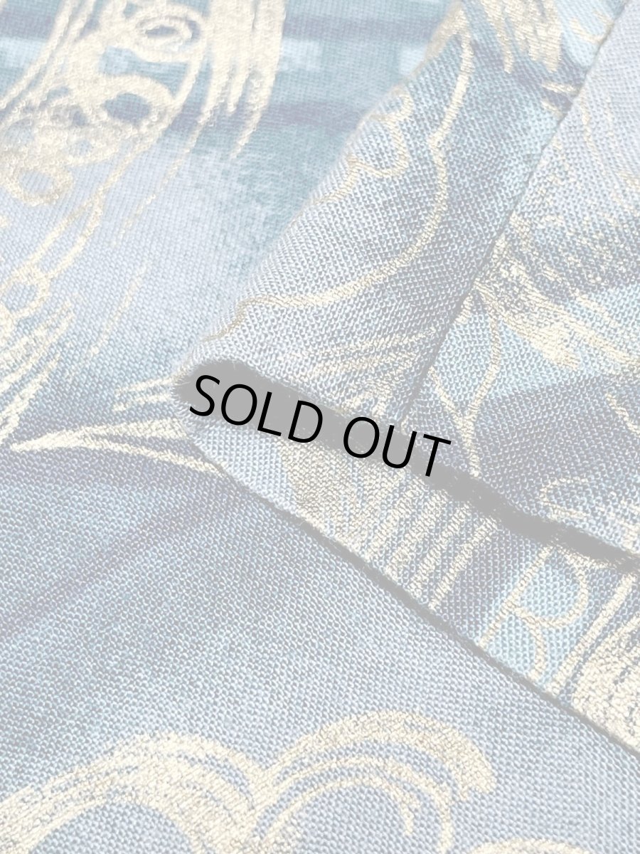 画像17: 織り模様 ウエストゴム レトロ USA古着 スカート ジャケット ヴィンテージセットアップ (17)