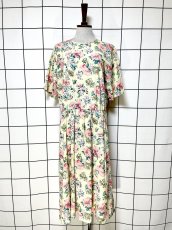 画像1: 花柄 レトロ USA古着 ヴィンテージワンピース (1)