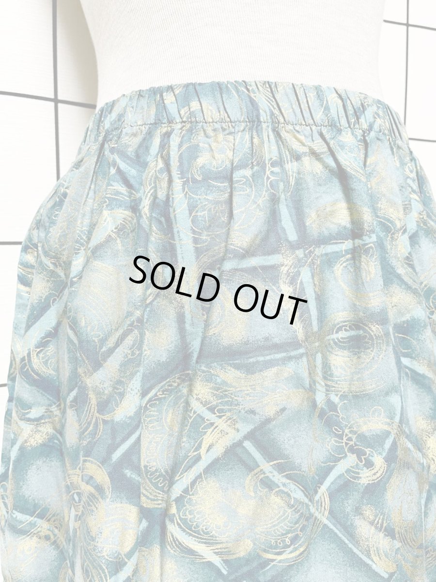 画像10: 織り模様 ウエストゴム レトロ USA古着 スカート ジャケット ヴィンテージセットアップ (10)