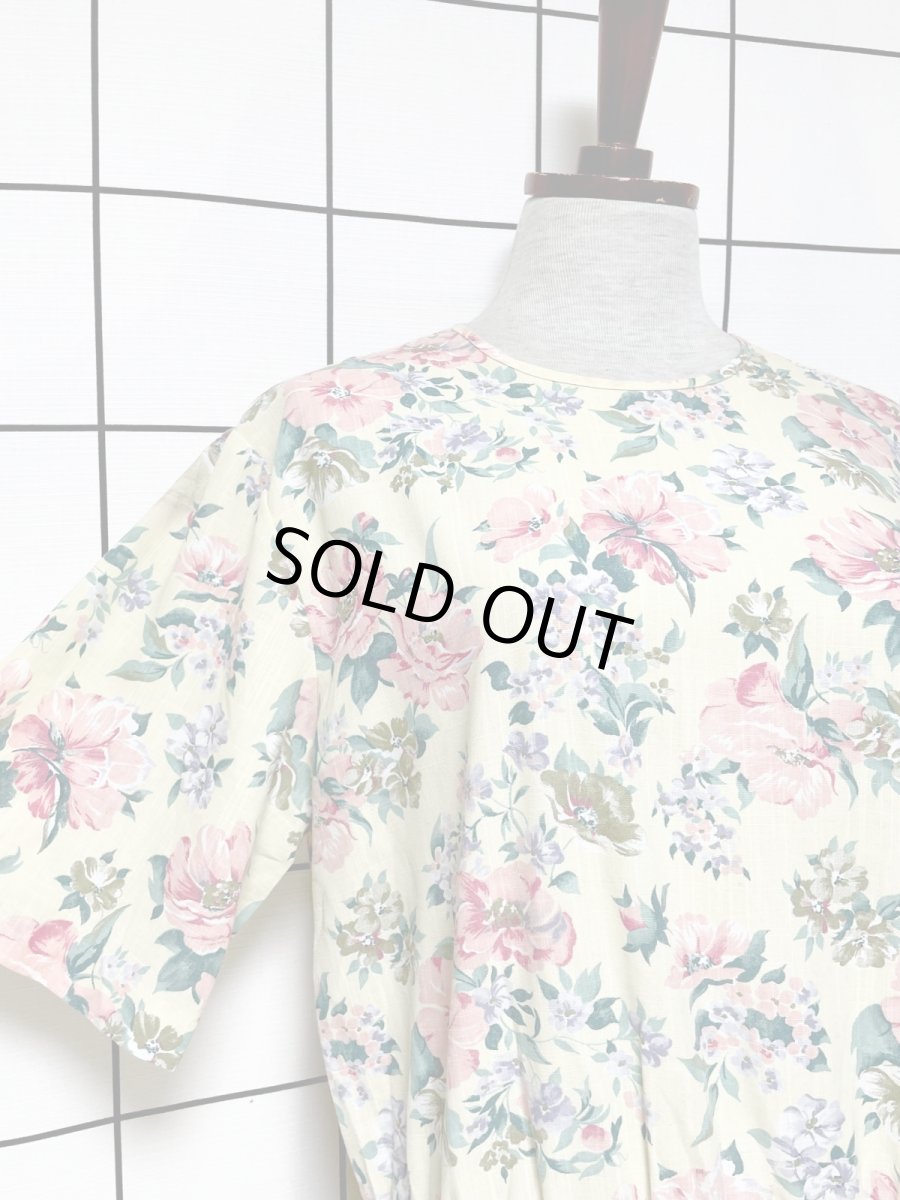 画像7: 花柄 レトロ USA古着 ヴィンテージワンピース (7)