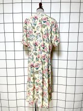 画像2: 花柄 レトロ USA古着 ヴィンテージワンピース (2)