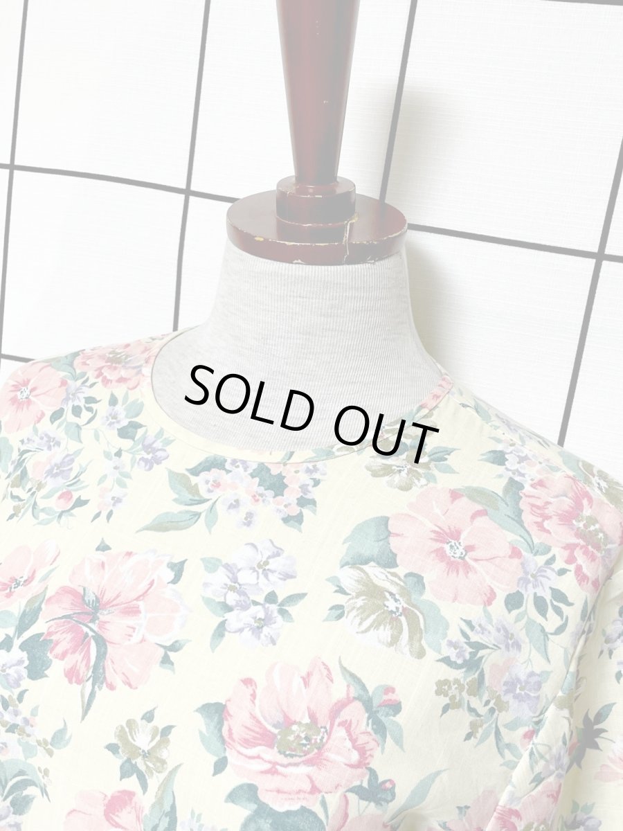 画像5: 花柄 レトロ USA古着 ヴィンテージワンピース (5)