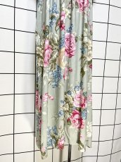 画像10: 花柄 フロントタック リボン レトロ USA古着 ヴィンテージワンピース (10)