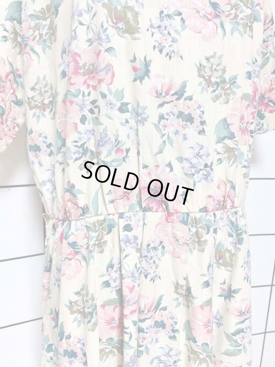 画像8: 花柄 レトロ USA古着 ヴィンテージワンピース (8)