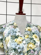 画像5: ショート丈 花柄 レトロ USA古着 シャツ ジャケット ヴィンテージブラウス (5)