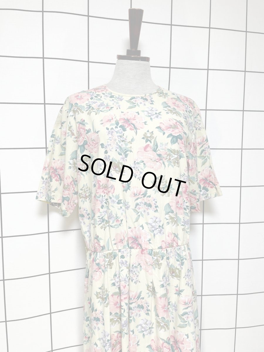 画像4: 花柄 レトロ USA古着 ヴィンテージワンピース (4)