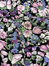 画像17: 花柄 後ろリボン レトロ USA古着 ヴィンテージワンピース (17)