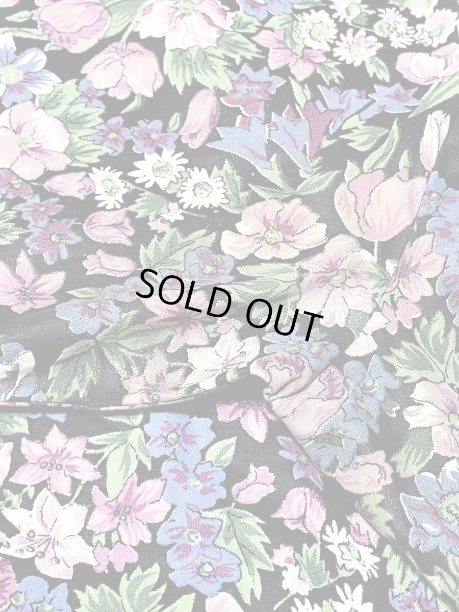 画像16: 花柄 後ろリボン レトロ USA古着 ヴィンテージワンピース (16)