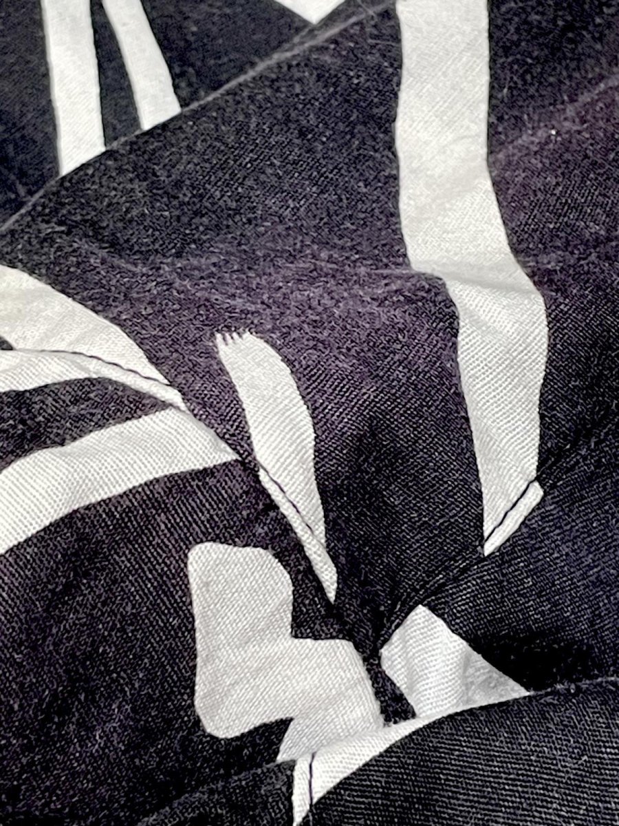 画像14: レトロモダン ホワイト ブラック モノクロ ウエストゴム レトロ USA古着 ヴィンテージワンピース (14)