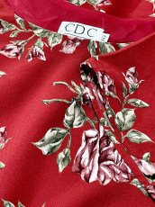 画像10: ティアード 花柄 半袖 レトロ Guatemala 古着 ヴィンテージワンピース (10)