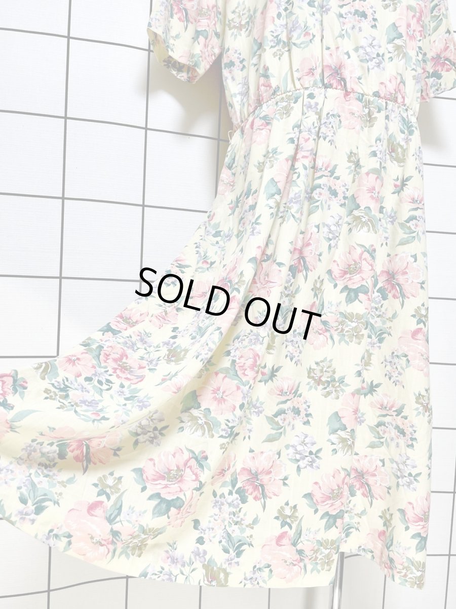 画像10: 花柄 レトロ USA古着 ヴィンテージワンピース (10)