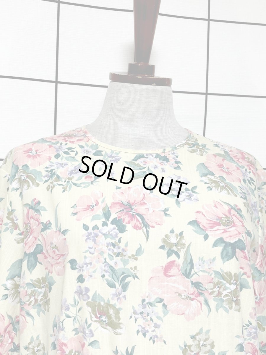 画像6: 花柄 レトロ USA古着 ヴィンテージワンピース (6)