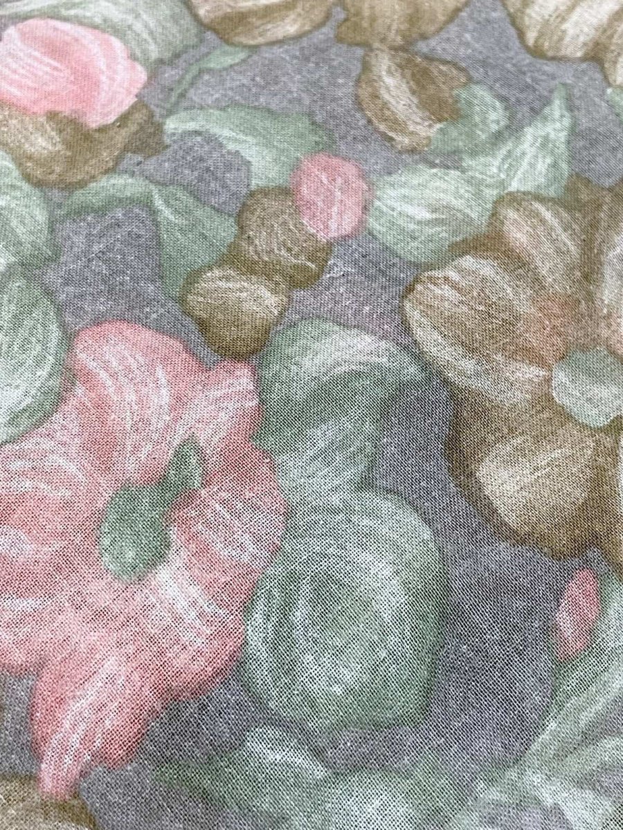 画像13: 花柄 タックデザイン ノースリーブ レトロ USA古着 ヴィンテージワンピース (13)