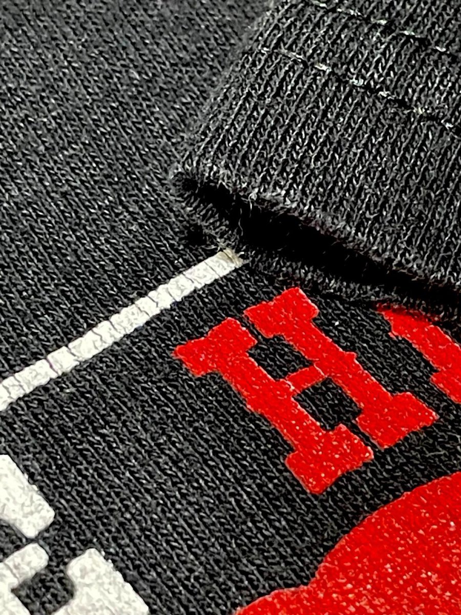 画像9: anvil ブラック レトロ 古着 半袖 Tシャツ (9)