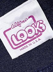 画像13: サーキュラーシルエット 無地 ネイビー パフスリーブ ウエストゴム レトロ USA古着 ヴィンテージワンピース (13)