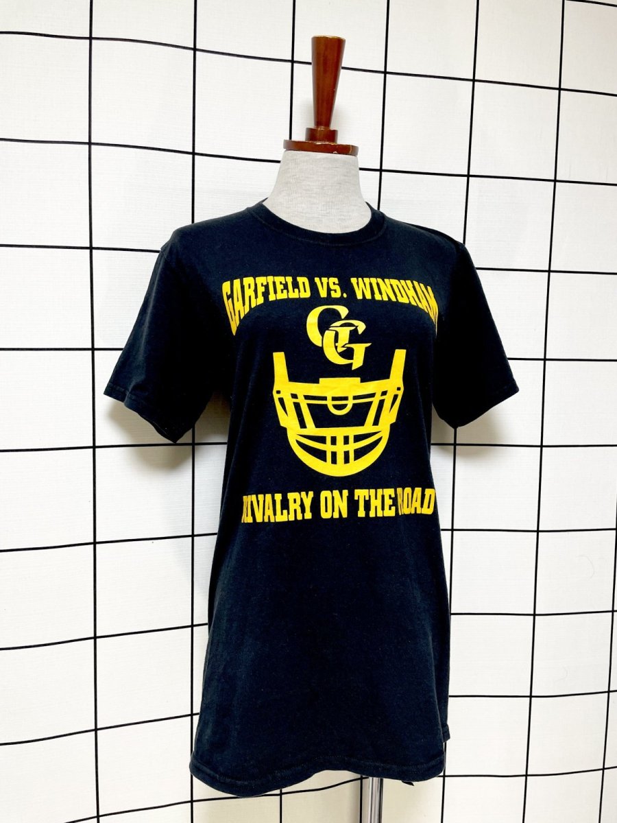 画像3: ブラック プリントロゴ レトロ El Salvador 古着 半袖 Tシャツ (3)