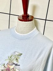画像4: 鳥 バタフライ 巣箱 ライトブルー レトロ USA古着 半袖 ヴィンテージ Tシャツ (4)