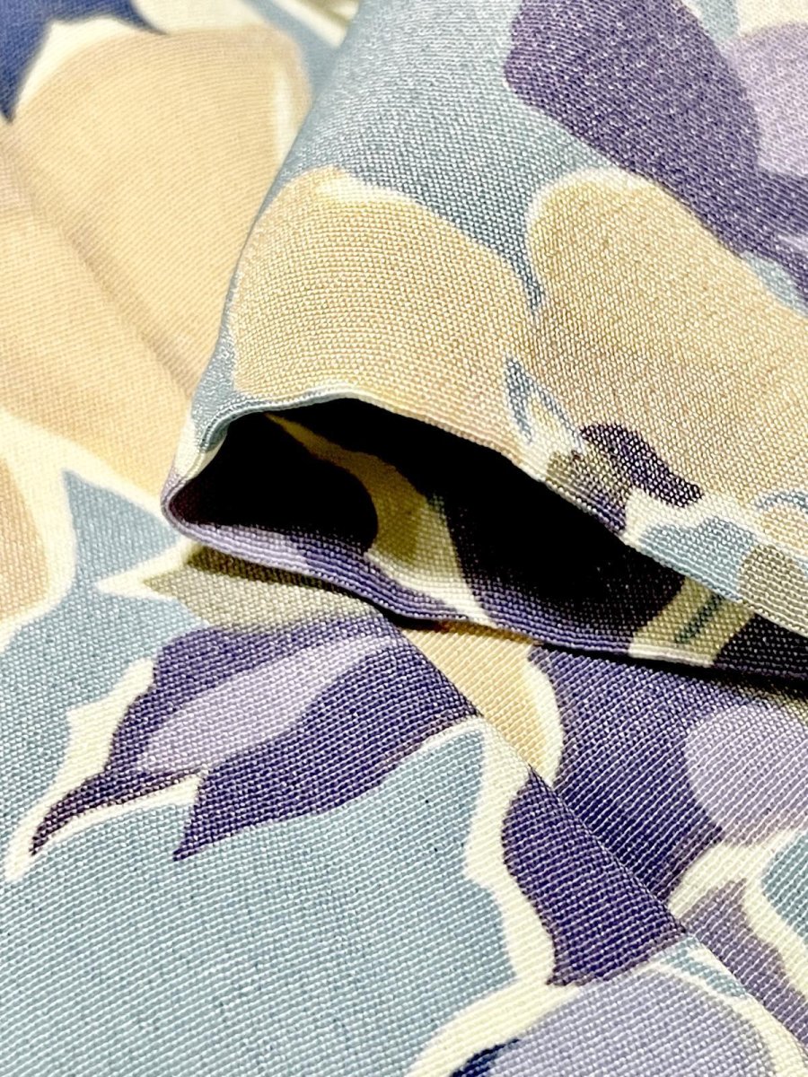 画像13: 花柄 リーツ切り替え ウエストゴム レトロ USA古着 ヴィンテージワンピース (13)