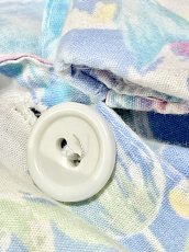 画像12: 花柄 ライトブルー ウエストゴム レトロ USA古着 ヴィンテージワンピース (12)