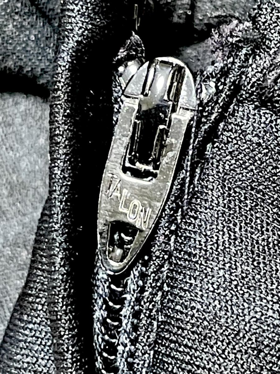 画像20: 70sVintage パーティースタイルにもおすすめ 花柄 ブラック TALON 希少 レトロ USA古着  ヴィンテージオールインワン (20)