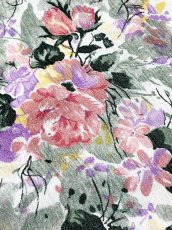 画像13: 花柄 シワ加工 ウエストゴム レトロ USA古着 ヴィンテージワンピース (13)