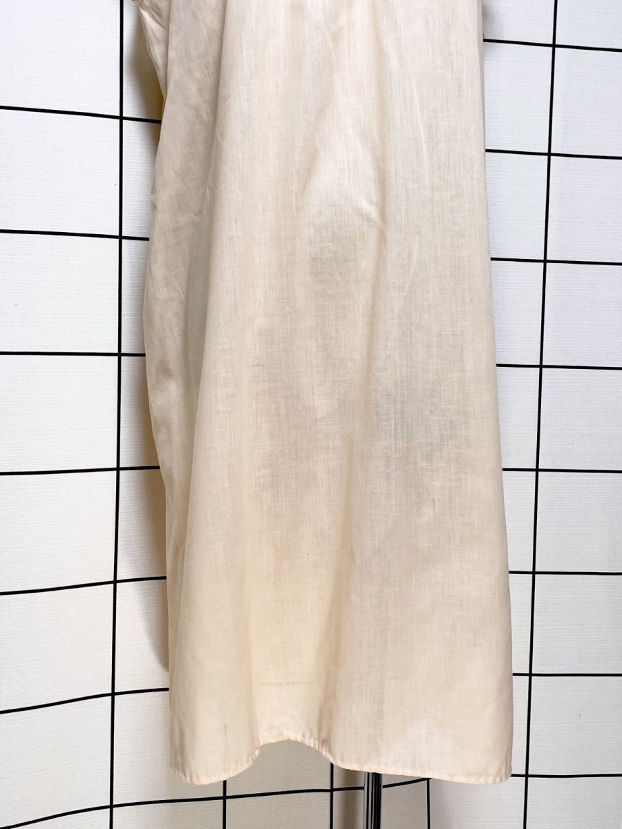 画像7: 花刺繍 レース ノースリーブ レトロ USA古着 ヴィンテージワンピース (7)