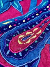 画像14: ペイズリー刺繍 ティアード レトロ India 古着 ヴィンテージワンピース (14)
