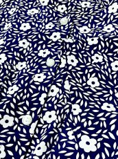 画像10: プリーツ切り替え 花柄 UNIONMADE ウエストゴム レトロ USA古着 ヴィンテージワンピース (10)