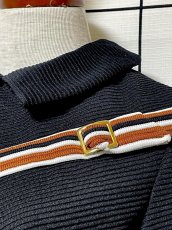 画像7: 斜めストライプ ブラック UNIONMADE レトロ USA古着 ヴィンテージワンピース (7)