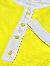 画像9: イエロー ホワイト レトロ 半袖 ヨーロッパ古着 ヴィンテージワンピース (9)