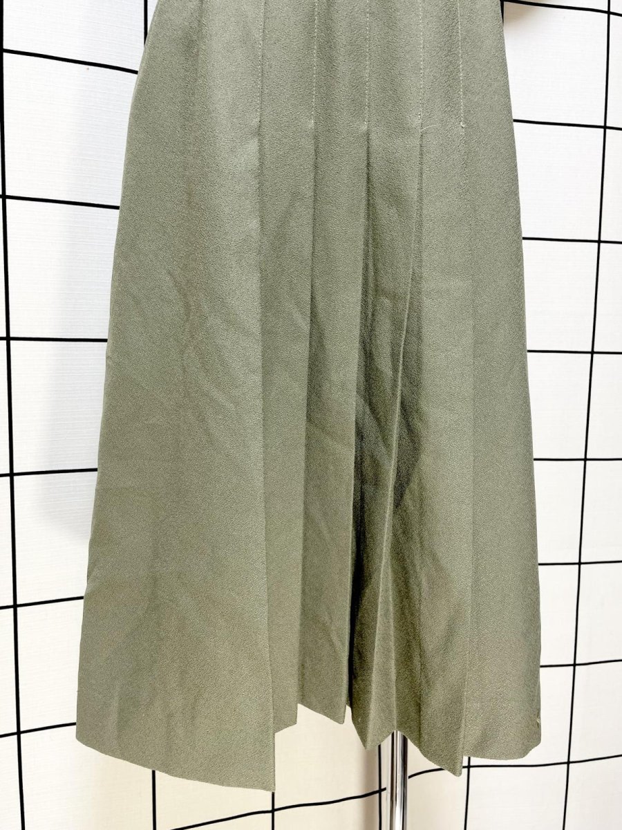 画像8: ペイズリー柄 切り替えし リボン レトロ USA古着 ヴィンテージワンピース (8)