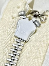 画像13: パーティーや衣装にもおすすめ プリーツ ホワイト レトロ USA古着 ヴィンテージドレス (13)