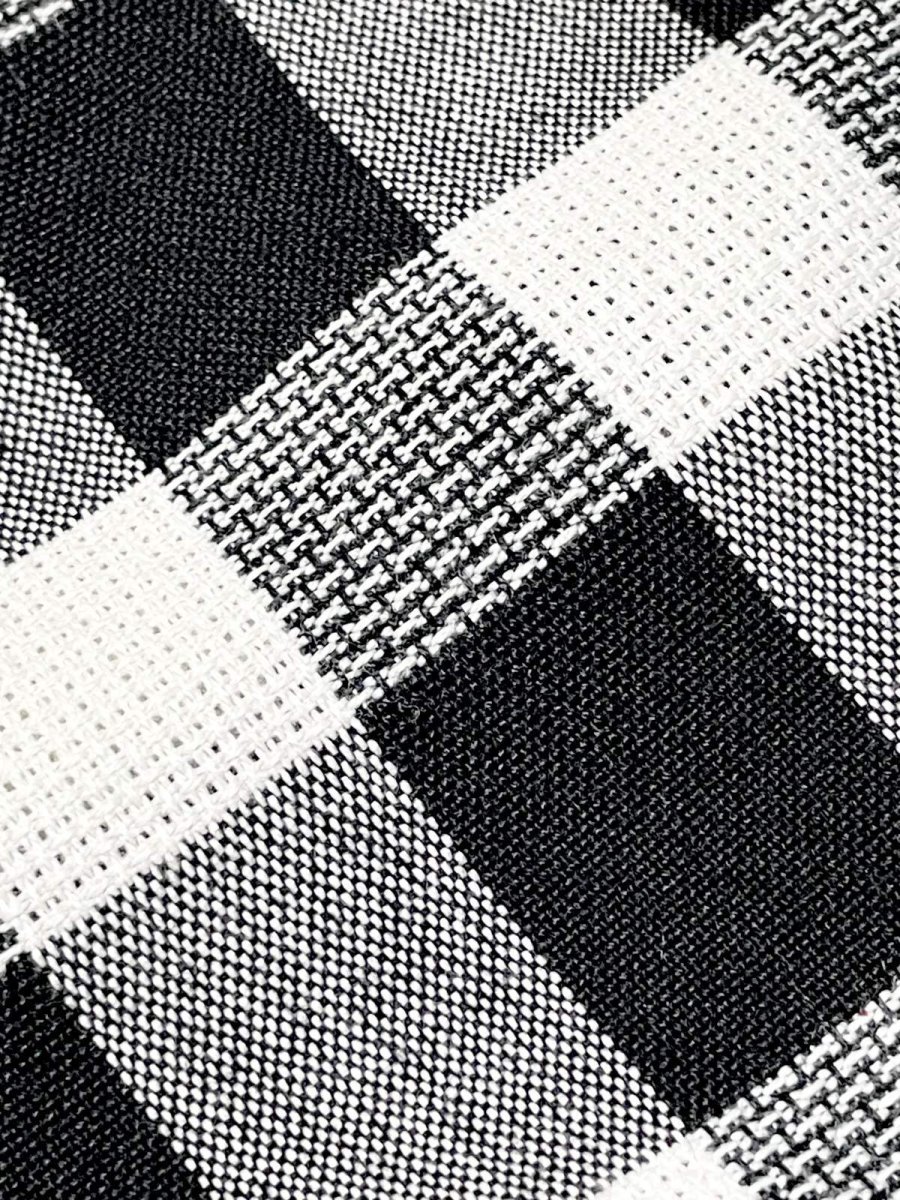 画像10: チェック柄 モノトーン 半袖 レトロ USA古着 ヴィンテージワンピース (10)