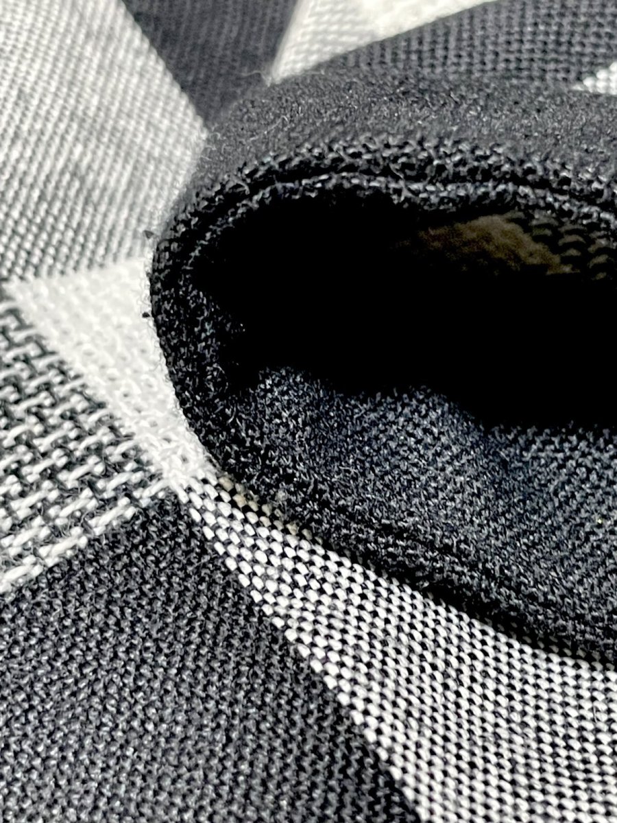 画像11: チェック柄 モノトーン 半袖 レトロ USA古着 ヴィンテージワンピース (11)