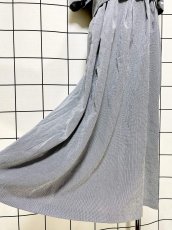 画像11: グレンチェック レイヤード風  バックリボン レトロ USA古着 ヴィンテージワンピース (11)