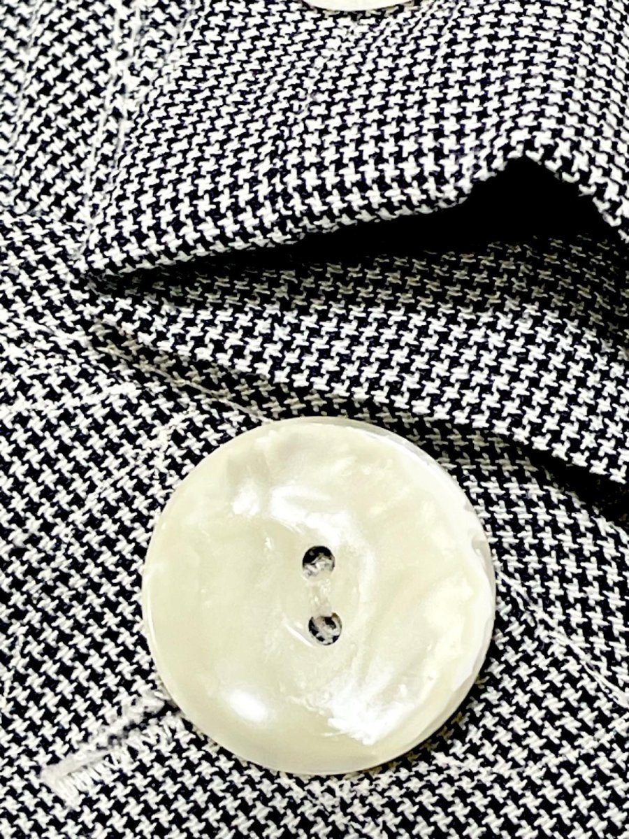 画像15: グレンチェック レイヤード風  バックリボン レトロ USA古着 ヴィンテージワンピース (15)