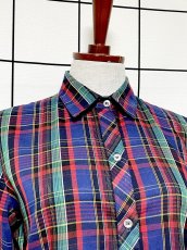 画像5: チェック柄 UNIONMADE シャツ USA古着 レトロ ヴィンテージブラウス (5)