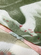 画像12: リボンタイ 花柄 レトロ USA古着 シャツ ヴィンテージブラウス (12)