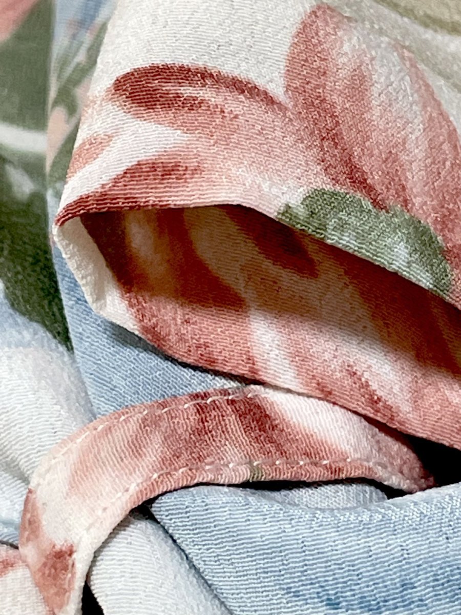 画像11: リボンタイ 花柄 レトロ USA古着 シャツ ヴィンテージブラウス (11)