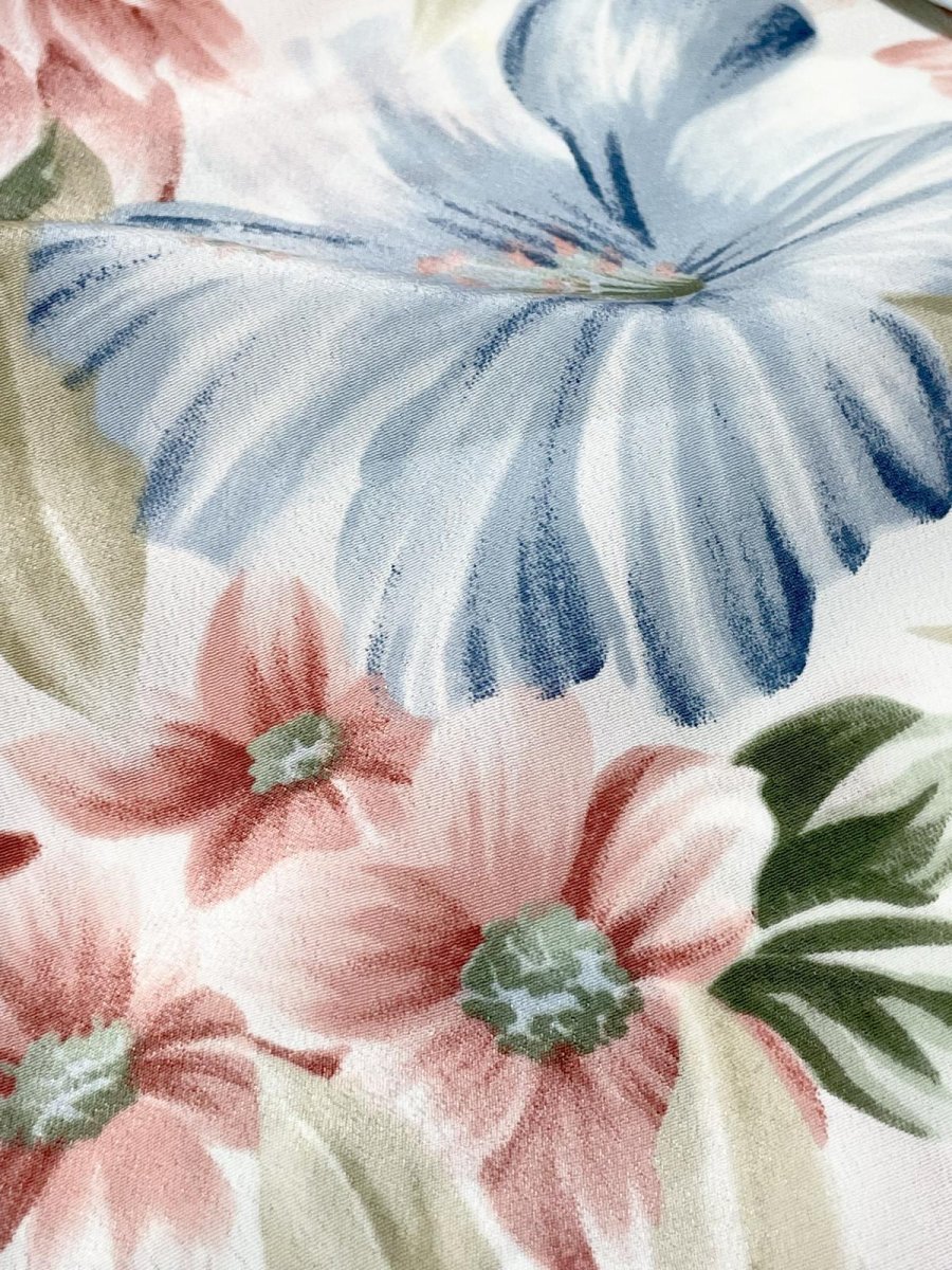 画像10: リボンタイ 花柄 レトロ USA古着 シャツ ヴィンテージブラウス (10)