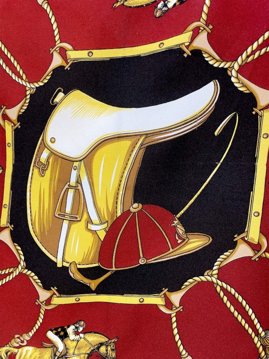 画像6: Italy製 イタリア レトロアンティーク ヴィンテージスカーフ ヨーロッパ (6)