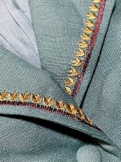 画像14: 花刺繍 前開き 半袖 レトロ USA古着 ヴィンテージワンピース (14)