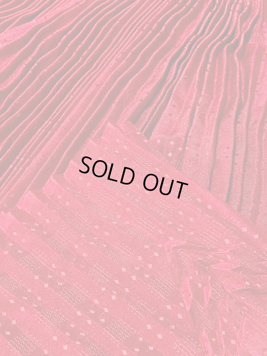 画像8: プリーツ レッド ウエストゴム レトロ USA古着 ヴィンテージスカート (8)