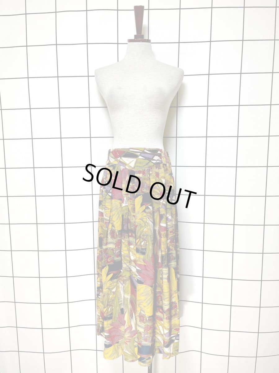 画像5: Austria製 花柄 ウエストゴム レトロ ヨーロッパ古着 ヴィンテージスカート (5)