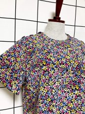 画像5: 花柄 総柄 プルオーバー レトロ USA古着 シャツ ヴィンテージトップス (5)