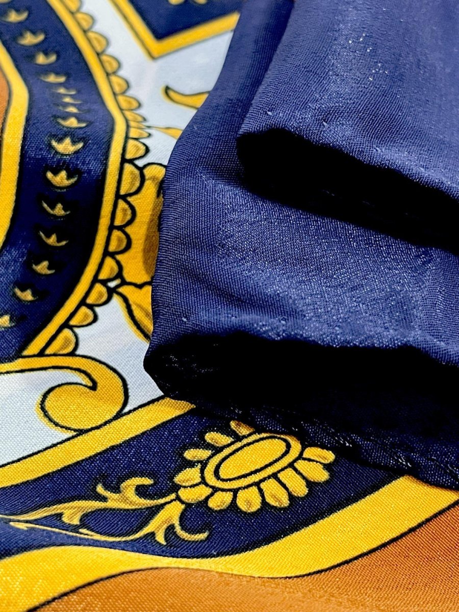 画像8: FRANCE フランス レトロアンティーク ヴィンテージスカーフ ヨーロッパ (8)