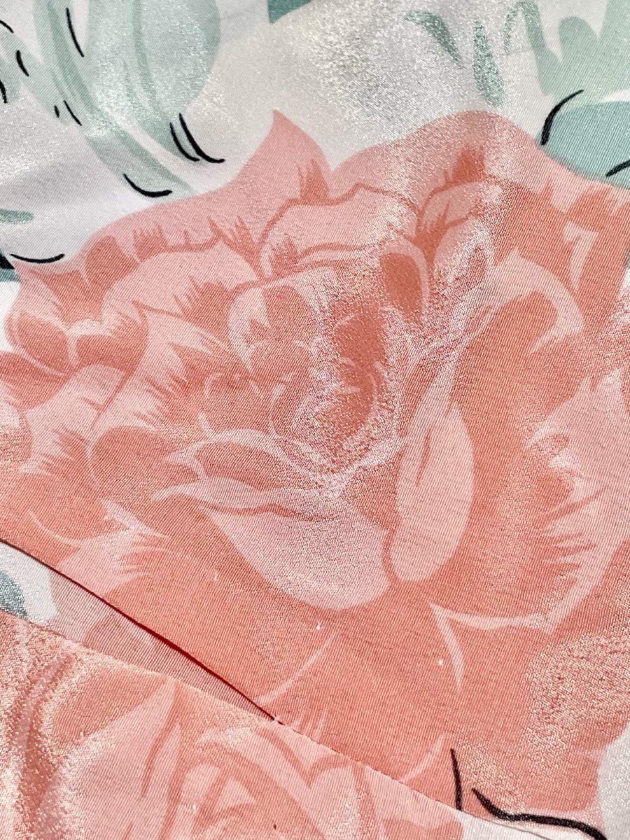 画像10: 花柄 ドルマンスリーブ ウエストゴム レトロ USA古着 ヴィンテージワンピース (10)