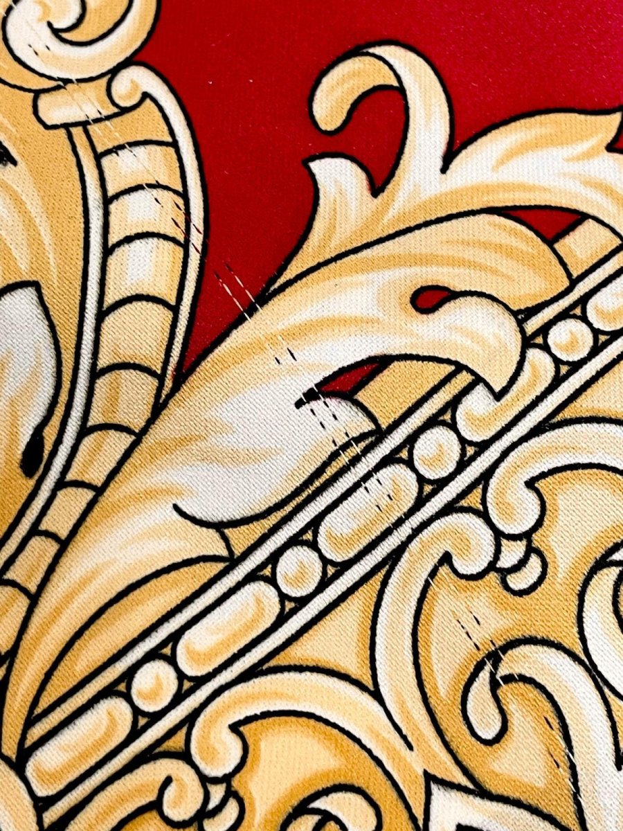 画像10: Italy製 イタリア レトロアンティーク ヴィンテージスカーフ ヨーロッパ (10)