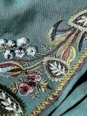 画像12: 花刺繍 前開き 半袖 レトロ USA古着 ヴィンテージワンピース (12)