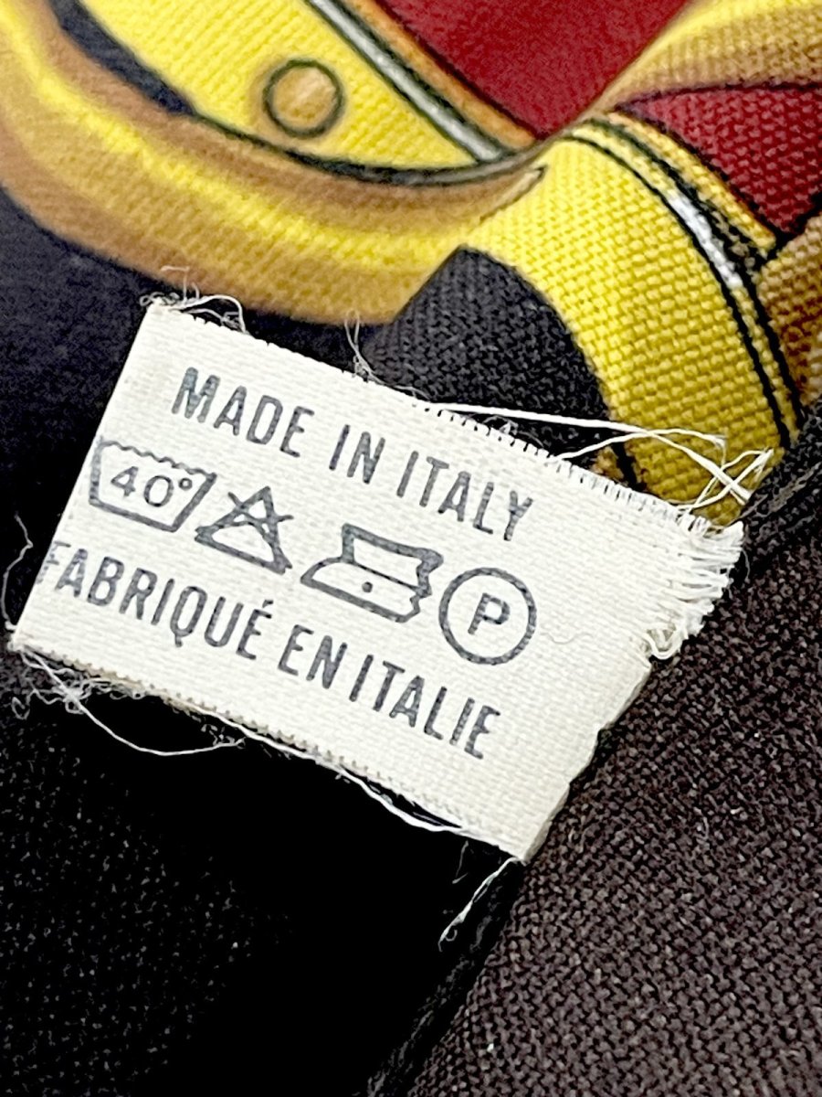画像9: Italy製 イタリア レトロアンティーク ヴィンテージスカーフ ヨーロッパ (9)